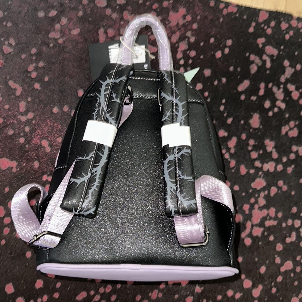 💜🖤💚Disney Loungefly Maleficent Backpack & Wallet🖤💜💚 - Picture 4 of 15